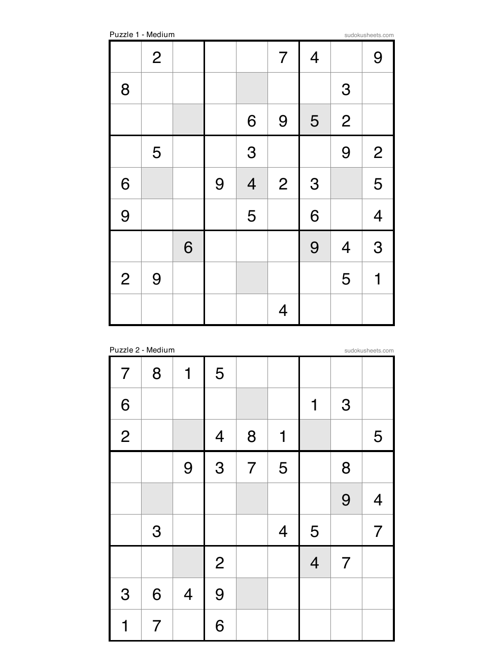 Asterisk sudoku puzzle preview