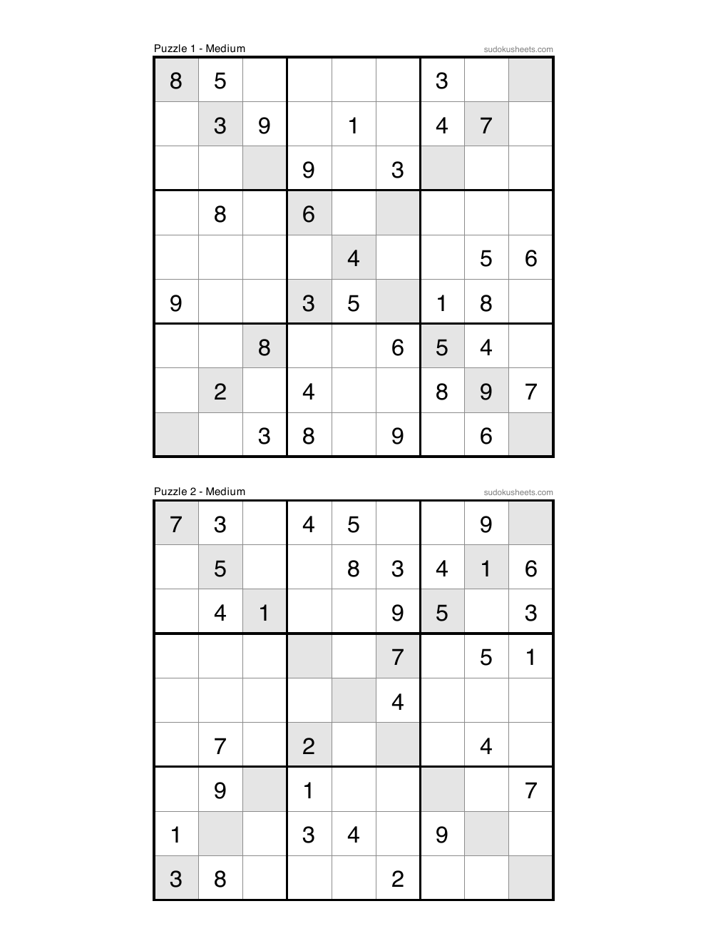 Diagonal sudoku puzzle preview
