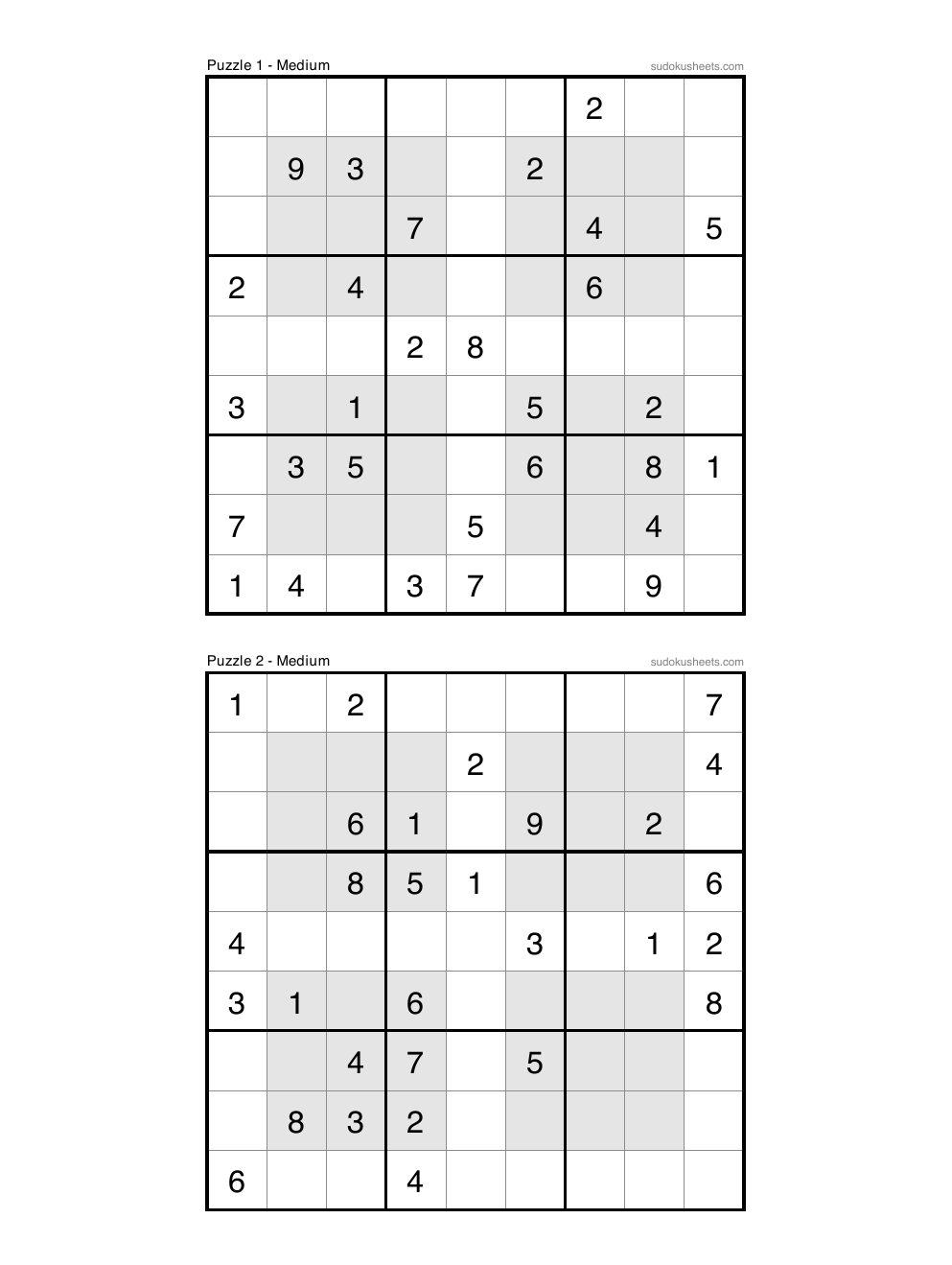 Hyper sudoku puzzle preview